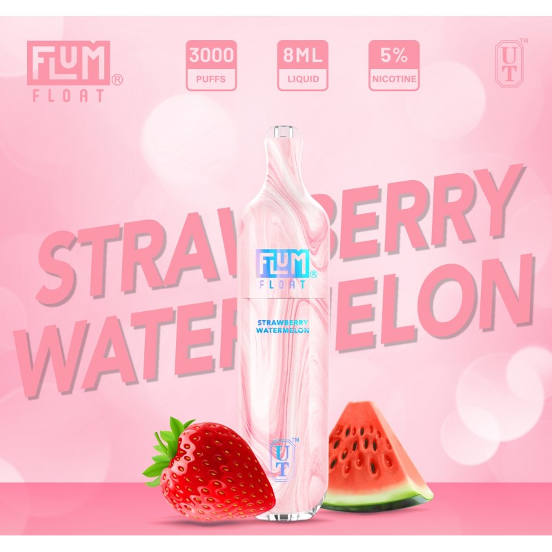 Flum Float 3000 Puff Disposable Vape Device Strawberry Watermelon