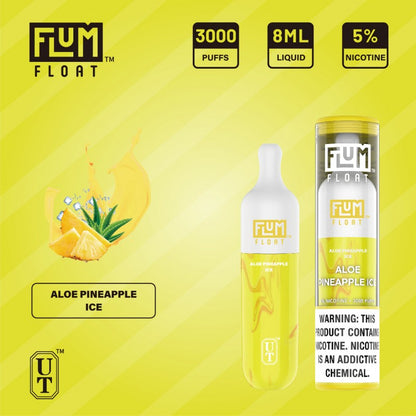 Flum Float 3000 Puff Disposable Vape Device Aloe Pineapple Ice
