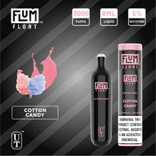 Load image into Gallery viewer, Flum Float 3000 Puff Disposable Vape Device Cotton Candy
