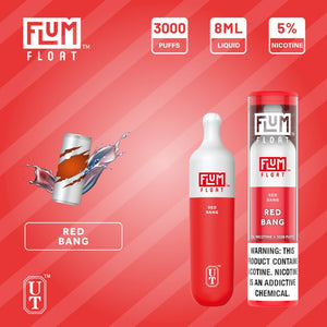 Flum Float 3000 Puff Disposable Vape Device Red Bang
