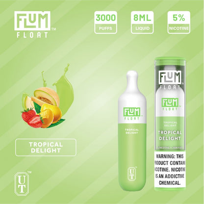 Flum Float 3000 Puff Disposable Vape Device Tropical Delight