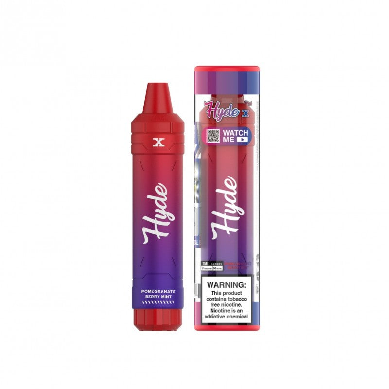Hyde X 3000 Puff Disposable Vape Device Pomegranate Berry Mint