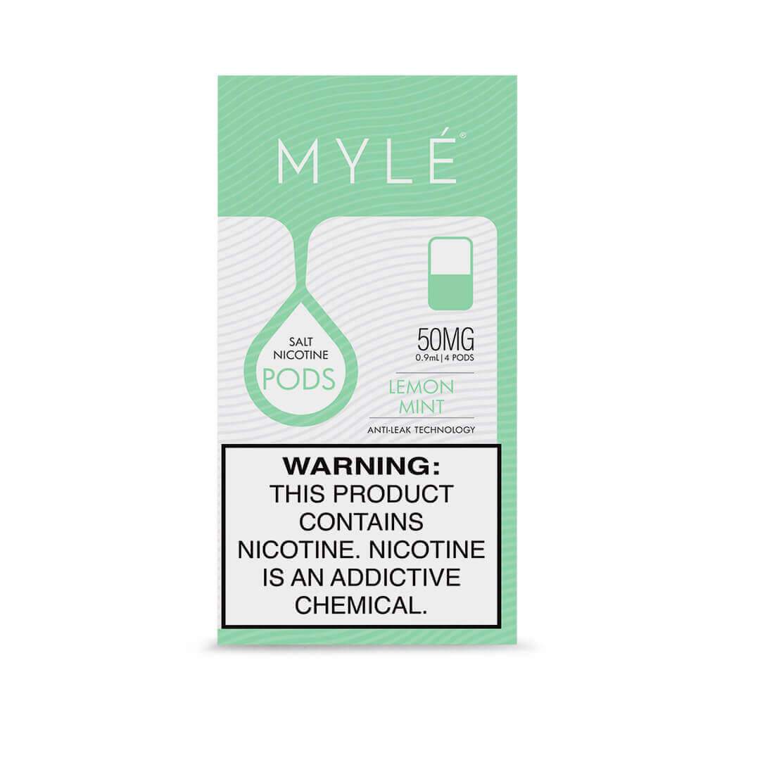 MYLE V4 Replacement Pods – 1 Pack of 4 Pods Lemon Mint