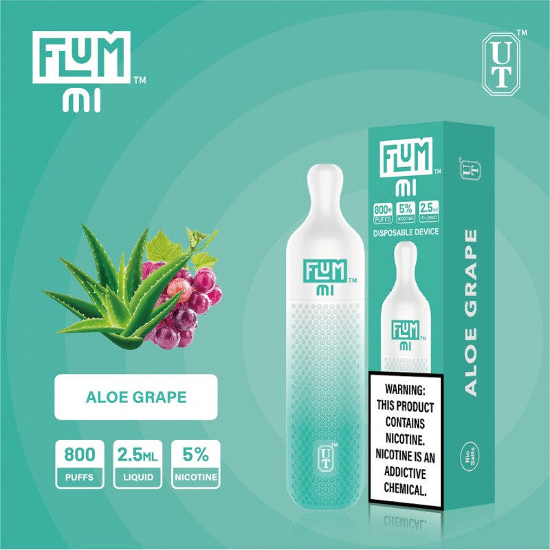 Flum Mi 800 Puffs Disposable Vape Aloe Grape