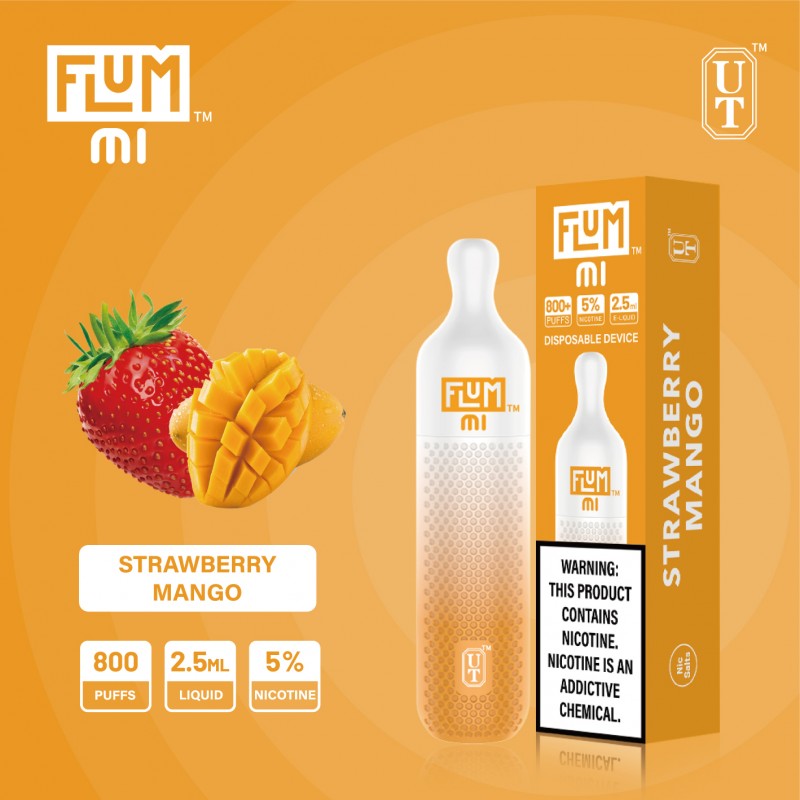 Flum Mi 800 Puffs Disposable Vape Strawberry Mango
