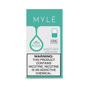 MYLE V4 Replacement Pods – 1 Pack of 4 Pods Mighty Mint