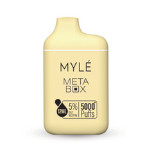 Load image into Gallery viewer, Myle Meta Box 5000 Puff Disposable Vape Device French Vanilla
