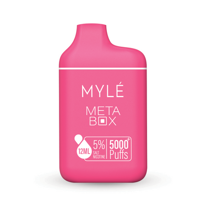 Myle Meta Box 5000 Puff Disposable Vape Device Pineapple Coconut Strawberry
