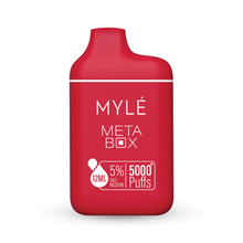 Load image into Gallery viewer, Myle Meta Box 5000 Puff Disposable Vape Device Red Apple
