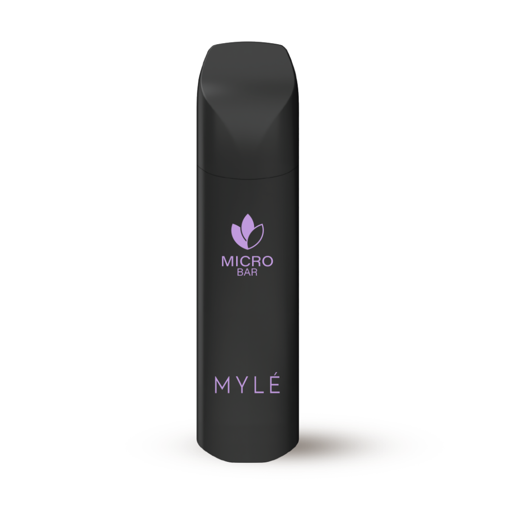 MYLE MICRO BAR 1500 PUFFS DISPOSABLE VAPE DEVICE Grape Mint ( ZERO NICOTINE )