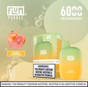 Flum Pebble 6000 Puff Disposable Vape Device Blanco Grapefruit
