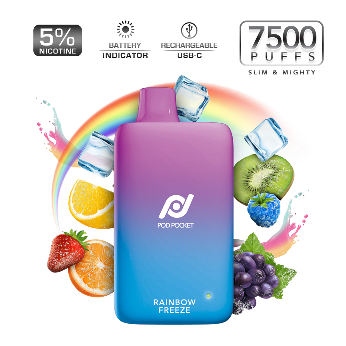 Pod Juice Pod Pocket 7500 Puff Disposable Vape Device Apvs