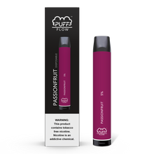 Load image into Gallery viewer, Puff Flow 1800 Puffs Disposable Vape Device Passionfruit
