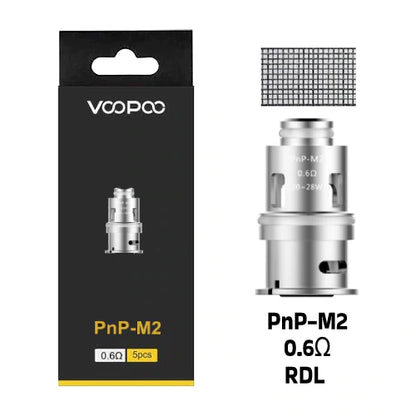 Voopoo PNP Replacement Coils 5 Pack PnP-M2 Mesh 0.6ohm