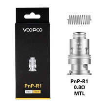 Load image into Gallery viewer, Voopoo PNP Replacement Coils 5 Pack PnP-R1 0.8ohm
