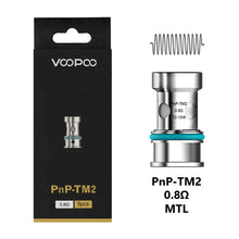 Load image into Gallery viewer, Voopoo PNP Replacement Coils 5 Pack PnP-TM2 0.8ohm
