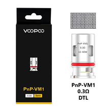 Load image into Gallery viewer, Voopoo PNP Replacement Coils 5 Pack PnP-VM1 Vinci 0.3ohm
