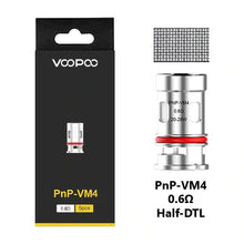 Load image into Gallery viewer, Voopoo PNP Replacement Coils 5 Pack PnP-VM4 Vinci 0.6ohm
