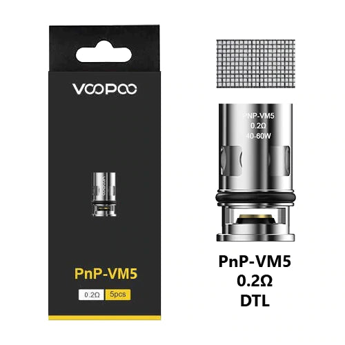 Voopoo PNP Replacement Coils 5 Pack PnP-VM5 0.2ohm