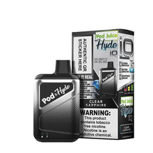 Load image into Gallery viewer, Pod Juice Hyde IQ 5000 Puff Disposable Vape Device Clear Sapphire
