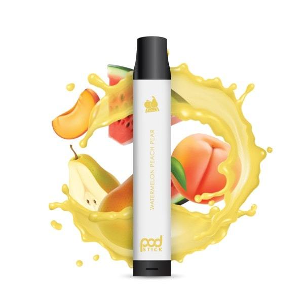 Pod Twist 2500 Disposable Vape device Watermelon Peach Pear