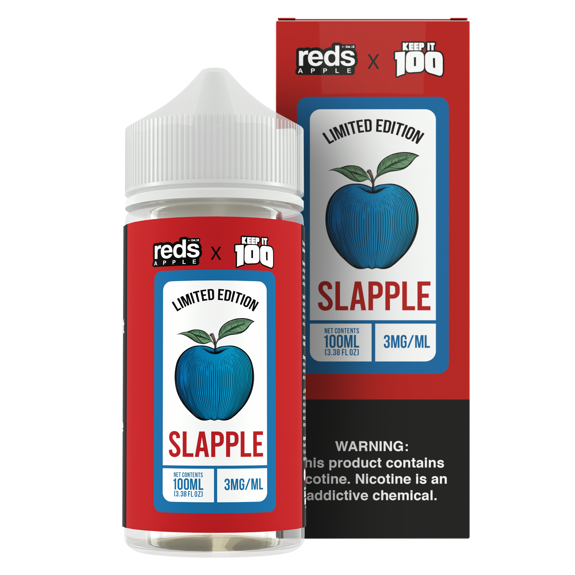 7 Daze Reds X Keep It 100 Slapple E-Liquid 100mL Vape Juice Apvs 7 Daze Reds X Keep It 100 Slapple E-Liquid 100mL Vape Juice Apvs