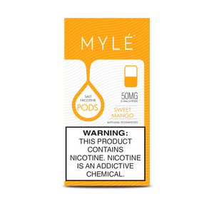 MYLE V4 Replacement Pods – 1 Pack of 4 Pods Sweet Mango