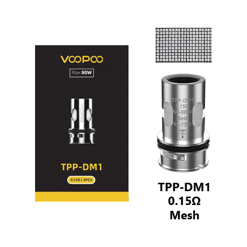 Voopoo TPP Replacement Coils 3 Pack 0.15ohm TPP-DM1