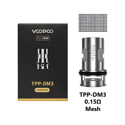 Voopoo TPP Replacement Coils 3 Pack 0.15ohm TPP-DM3