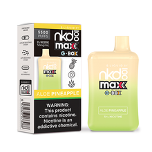 Load image into Gallery viewer, Naked 100 Max G-Box 5500 Puff Disposable Vape Aloe Pineapple
