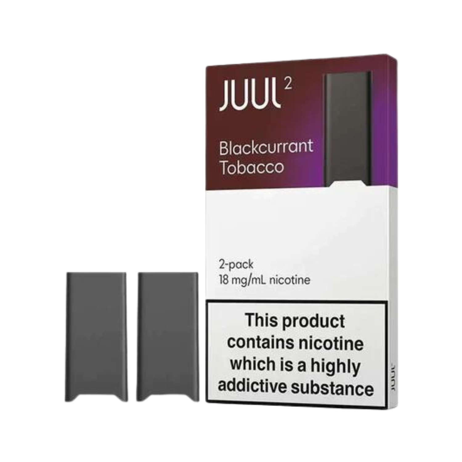 JUUL Pods Virginia tobacco wholesale case Juul 2 EU - Blackcurrant Tobacco 1.8% (8 Packs 2 Pods Per Pack)
