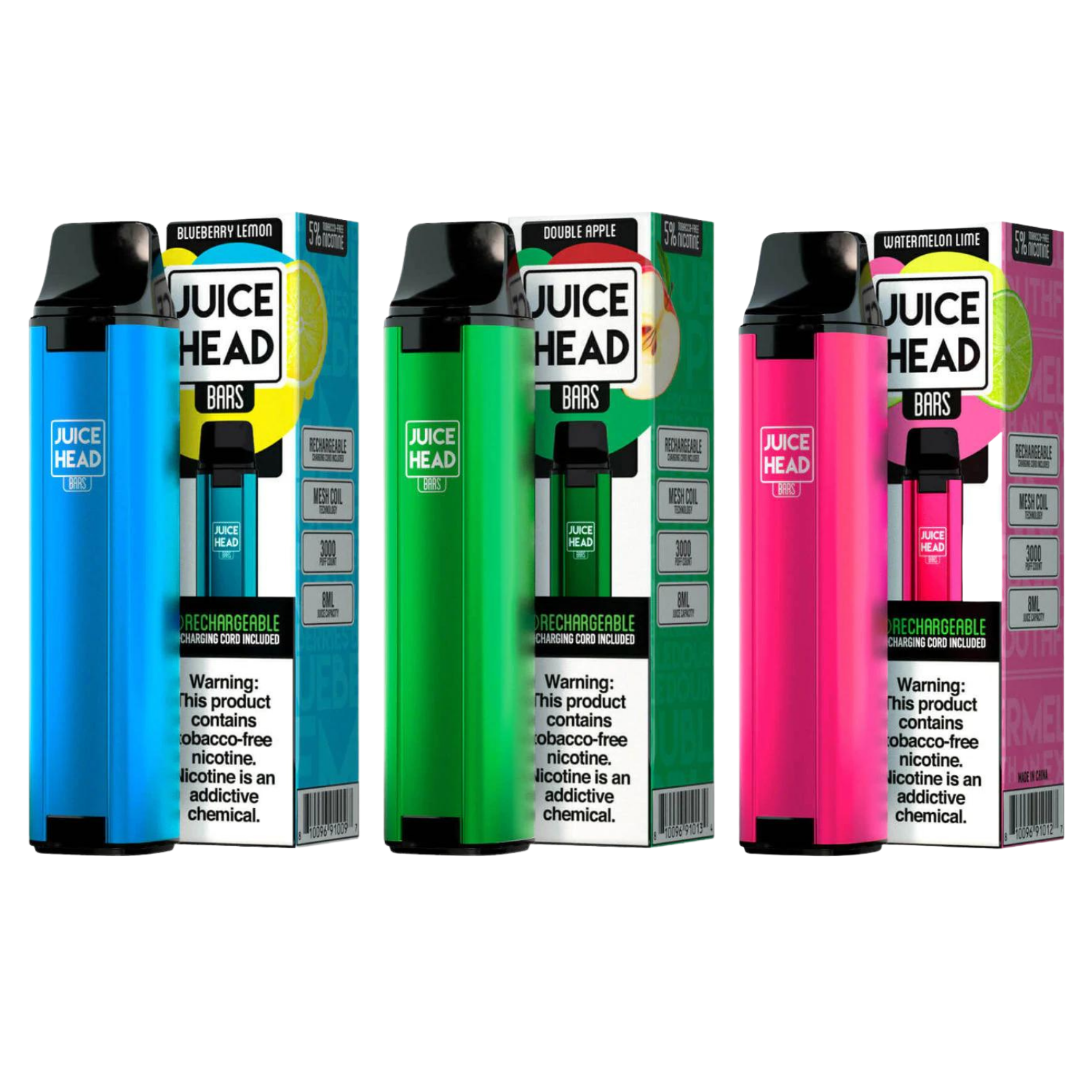 Juice Head Bars 3000 Puffs Disposable Vape