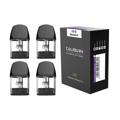 Uwell Caliburn A2 & AK2 Replacement Pods 0.9ohm Meshed-H