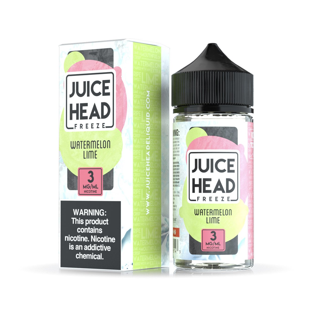 JUICE HEAD E-LIQUID - WATERMELON LIME FREEZE 100ML