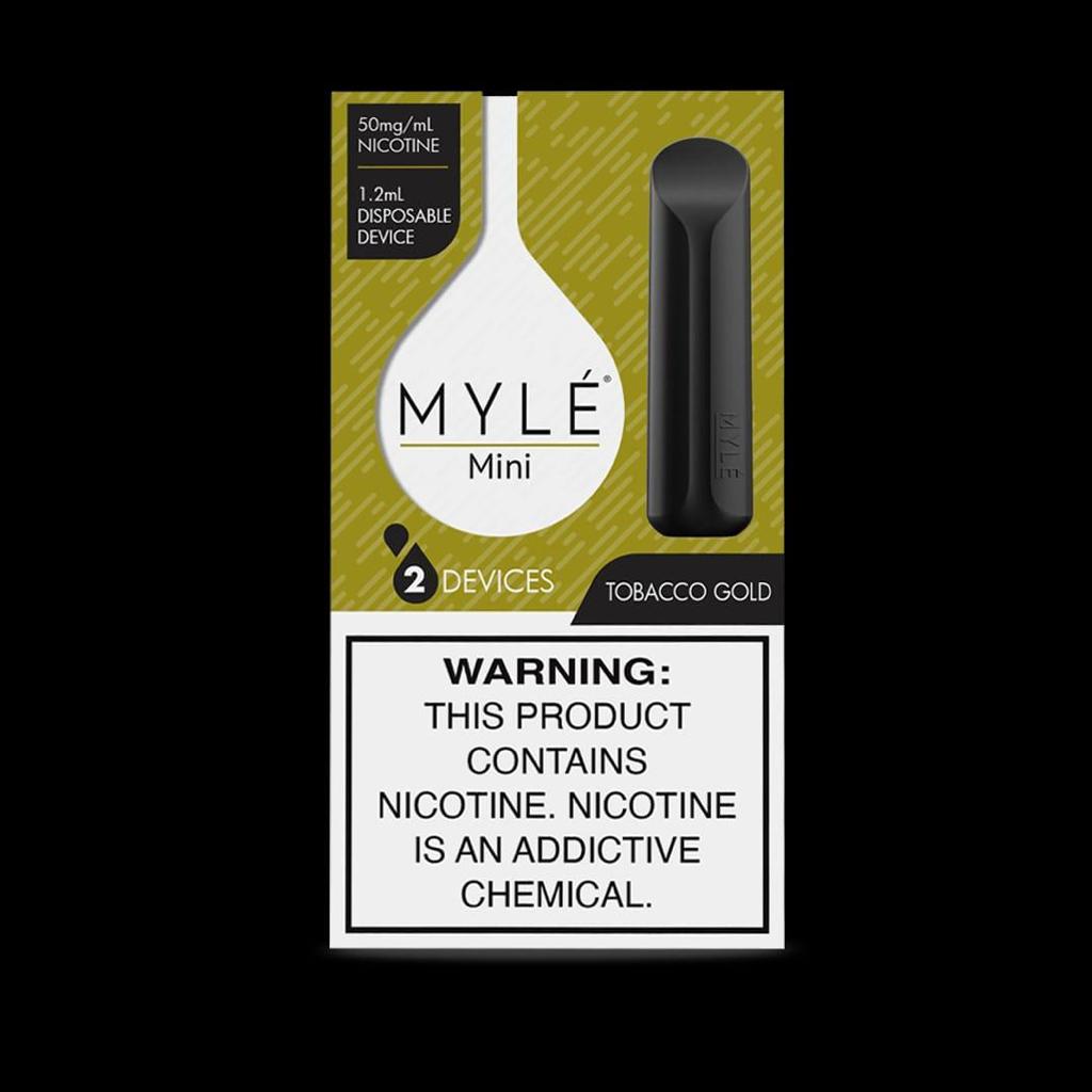 Myle Mini Disposable Vape Device Wholesale Box Tobacco Gold