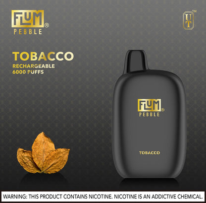 Flum Pebble Vape 6000 Puffs Disposable Device Tobacco