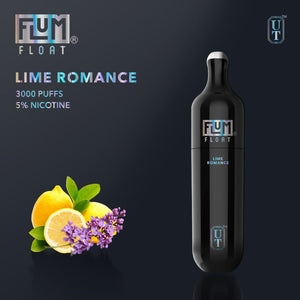Flum Float 3000 Puff Disposable Vape Device Lime Romance