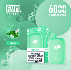 Flum Pebble 6000 Puff Disposable Vape Device Menthol