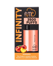 Load image into Gallery viewer, Fume Infinity 3500 Disposable Vape Device Peach Ice
