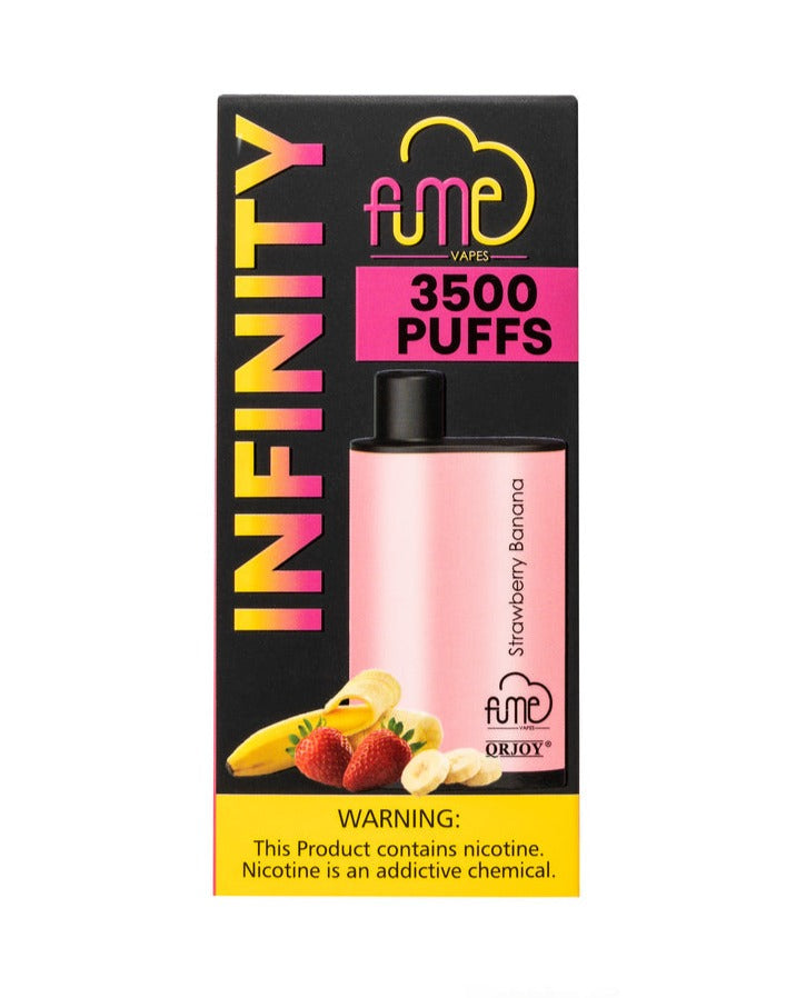 Fume Infinity 3500 Disposable Vape Device Strawberry Banana
