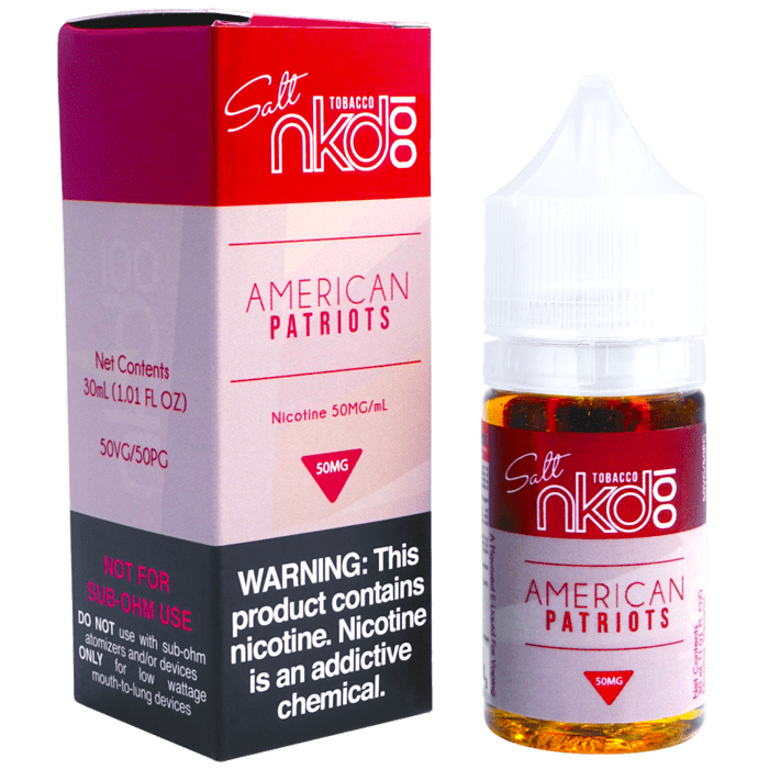 American Patriot Salt Nic By Naked 100 E-Liquid (30ml) 35mg