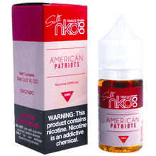 Load image into Gallery viewer, American Patriot Salt Nic By Naked 100 E-Liquid (30ml) 35mg

