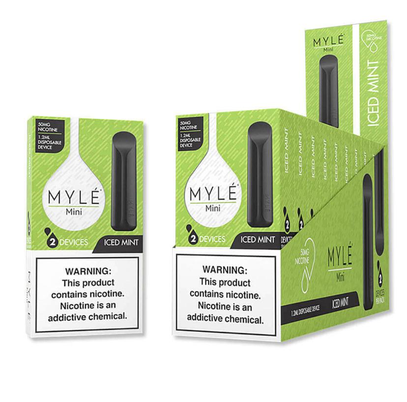 Myle Mini Disposable Vape Device Wholesale Box Iced Mint