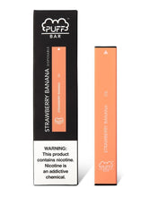 Load image into Gallery viewer, PUFF BAR DISPOSABLE VAPE - Strawberry banana (LIMITED EDITION)
