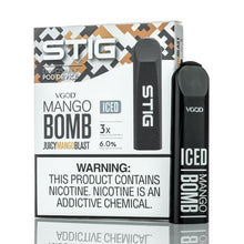 Load image into Gallery viewer, VGOD STIG DISPOSABLE VAPE Iced mango bomb
