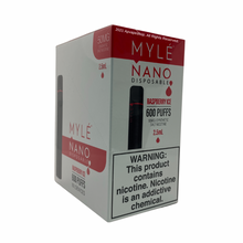Load image into Gallery viewer, MYLE NANO DISPOSABLE VAPE WHOLESALE Raspberry Ice
