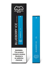 Load image into Gallery viewer, PUFF BAR DISPOSABLE VAPE - Blueberry ice
