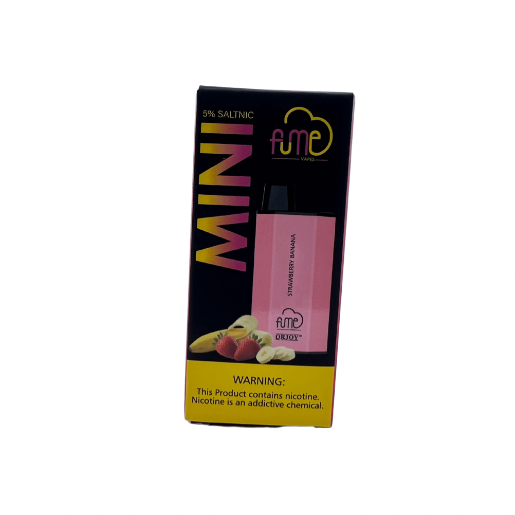 Fume Mini 1200 Puff Disposable Vape Device Strawberry Banana