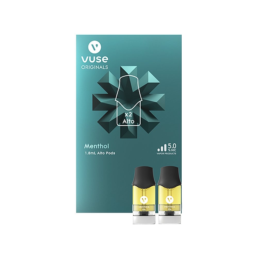 VUSE Alto Menthol Pods Pack of 2 | Compatible with Vuse Alto