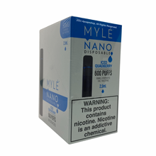 Load image into Gallery viewer, MYLE NANO DISPOSABLE VAPE WHOLESALE Iced Quadberry
